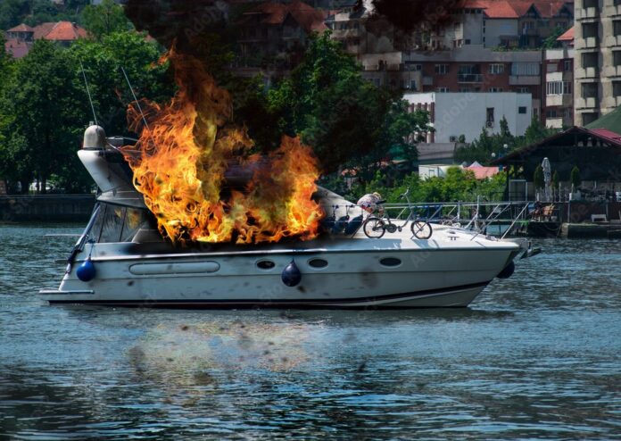 boat fire alton marina illinois 2017